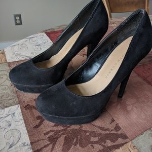 Black Suede High Heels